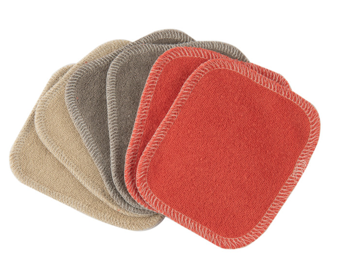 IOBIO Lot de 6 Lingettes Lavables Cosmtiques - 10 x 11 cm