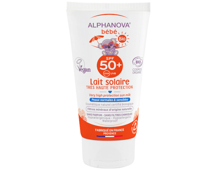 ALPHANOVA Sun Bb Lait Solaire Bio Trs Haute Protection - SPF 50 - 50 ml