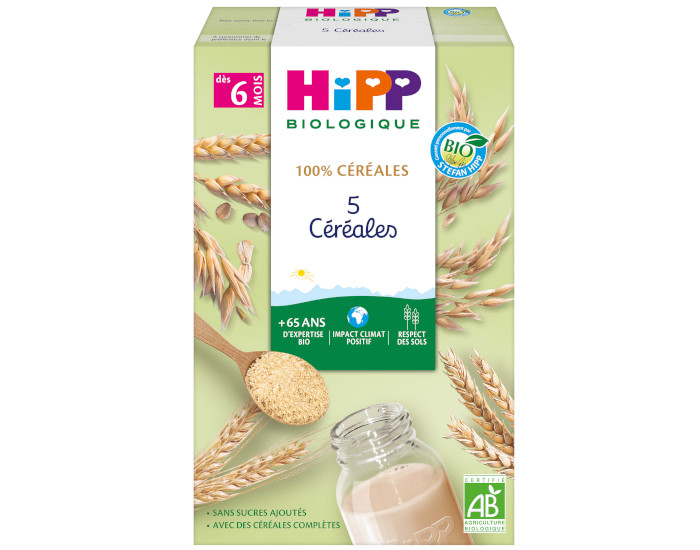 HIPP 100% Crales - 5 Crales - 250g - Ds 8 mois