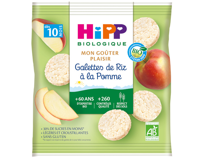 HIPP Galettes de Riz - 30g - Ds 8 ou 10 Mois