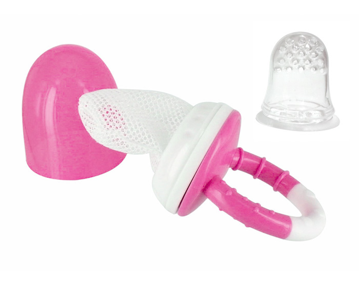 DBB REMOND Sucette Dcouverte Got 2 en 1 Silicone ou Filet - Rose Translucide
