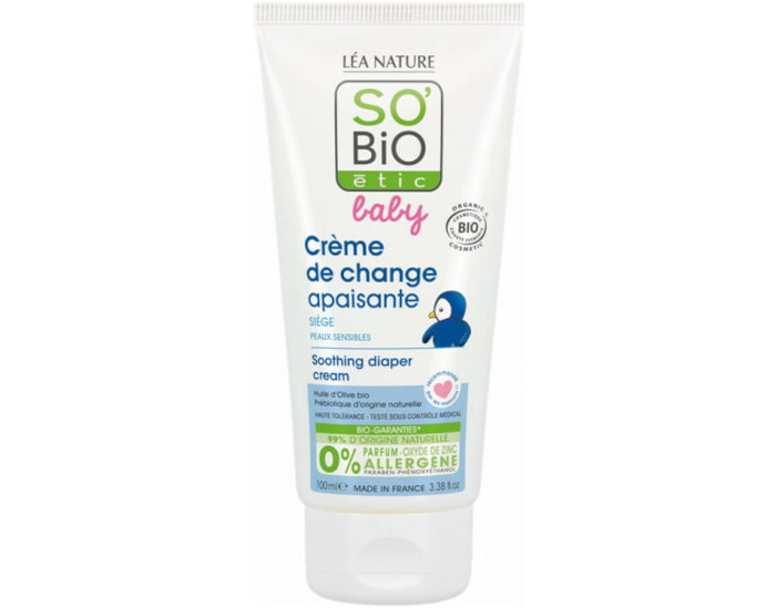 SO'BIO TIC Baby Crme de Change Apaisante - 100 ml