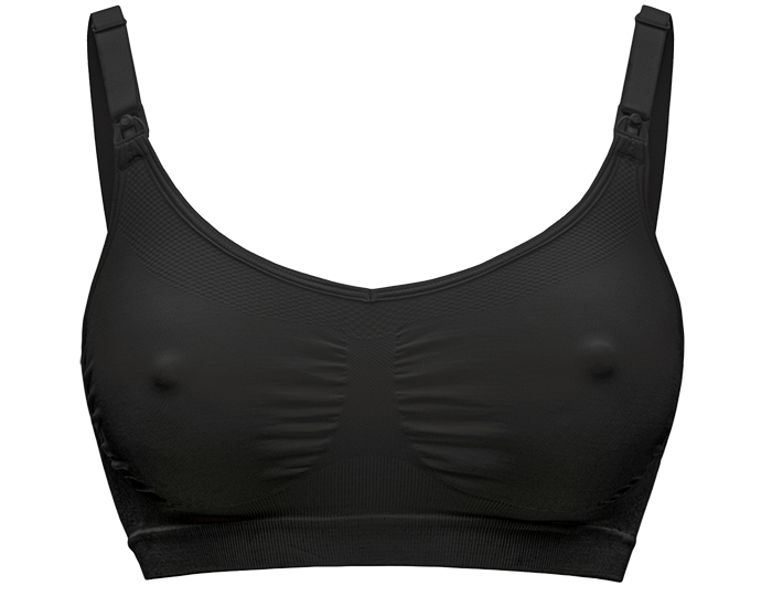 MEDELA Soutien-Gorge de Grossesse et d'Allaitement Respirant Keep Cool - Noir