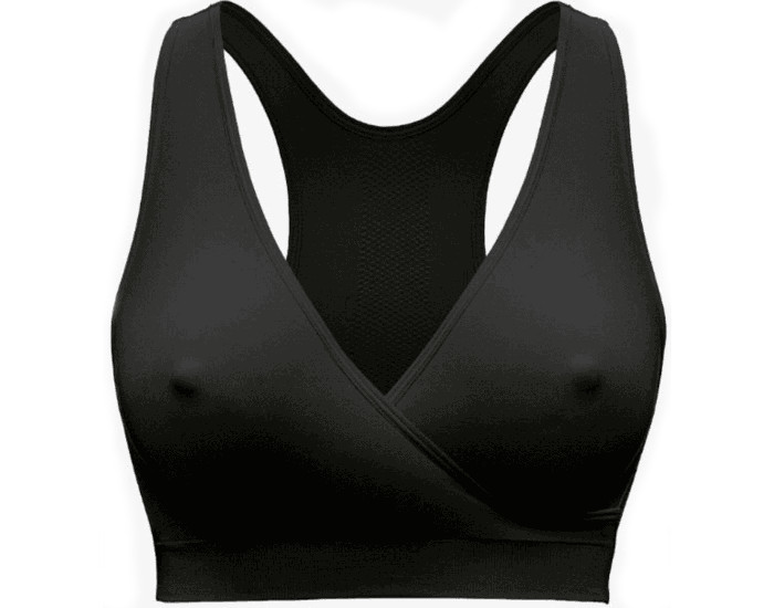MEDELA Brassire de Nuit de Grossesse et d'Allaitement Respirante Keep Cool - Noir L