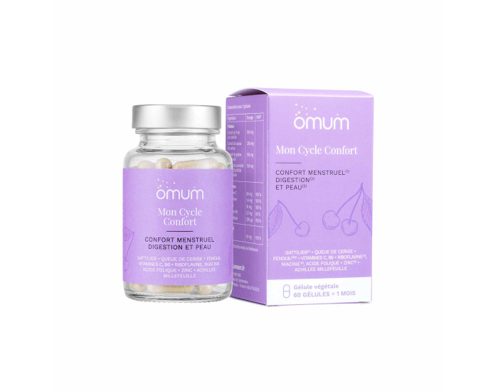 OMUM Complment Alimentaire Nutricosmtique Mon Cycle Confort - 60 Glules