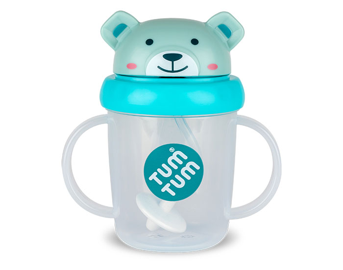 TUM TUM Tasse Anti-Fuite avec Paille Leste - 200 ml - Ds 6 mois