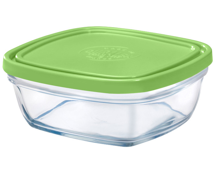 DURALEX Saladier Verre - Couvercle Vert - 14 cm