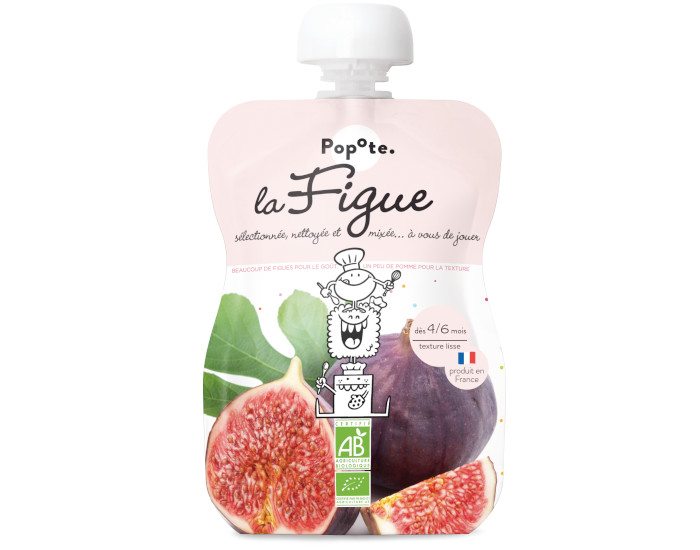 POPOTE Gourde Figue Bio - 120 g - Ds 4/6 mois