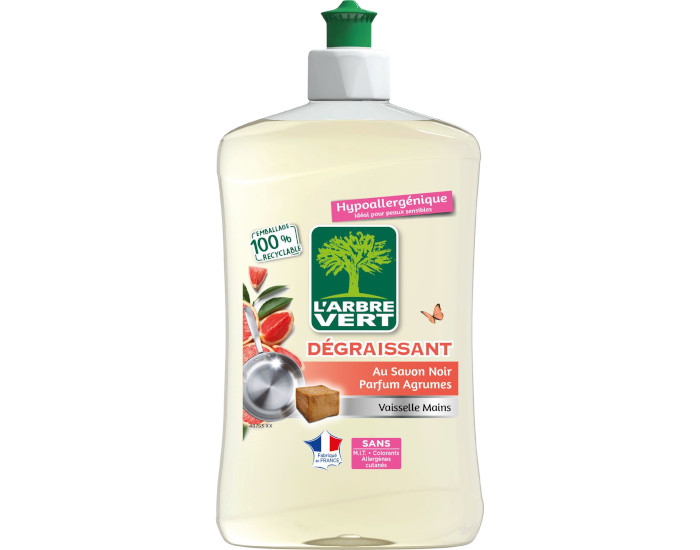 L'ARBRE VERT Vaisselle Mains Dgraissant - 500ml 