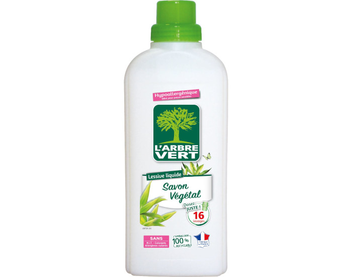 L'ARBRE VERT Lessive Liquide Savon Vgtal