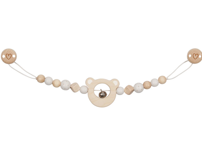 GOKI BABY Chaine de Landau avec Clips Tte d'Ours - Ds la naissance 