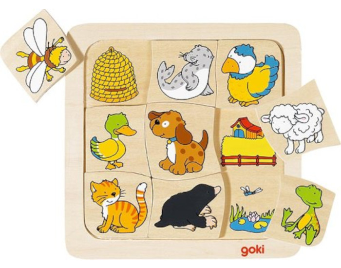 GOKI Puzzle Qui va O ? - Ds 2 ans