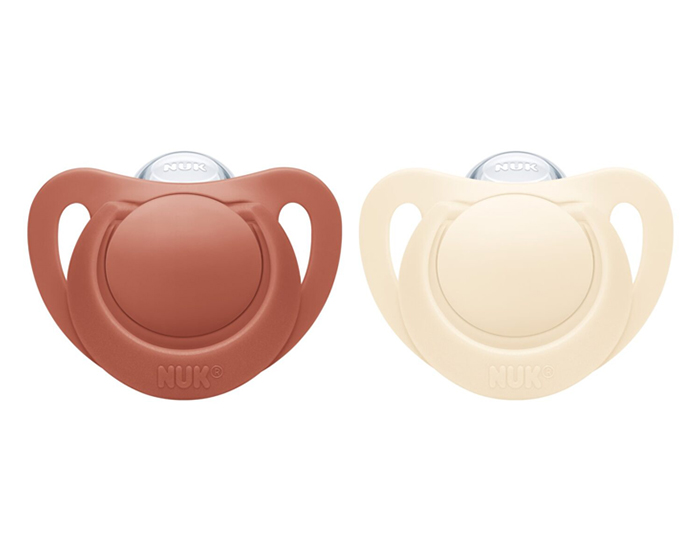 NUK 2 Sucettes Nuk For Nature en Silicone - 0  6 mois  Rouge 