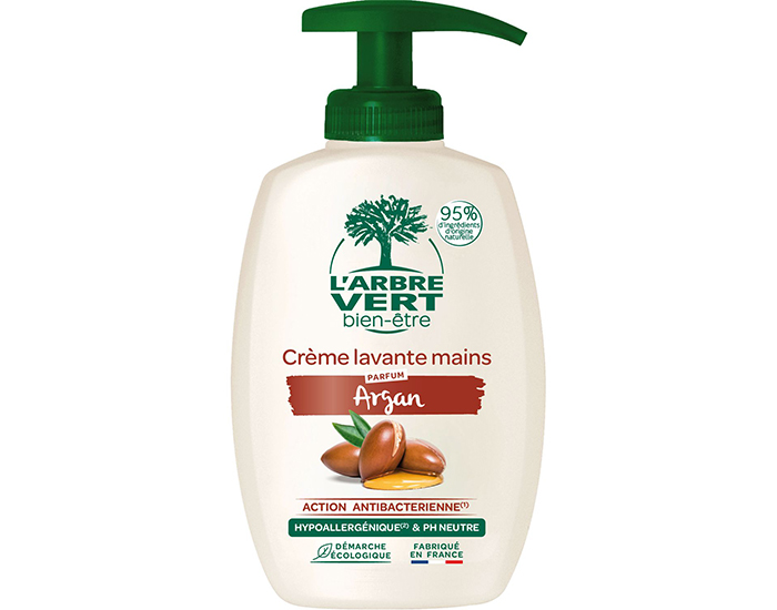L'ARBRE VERT BIEN-TRE Crme Lavantes Mains Argan Flacon 300ml
