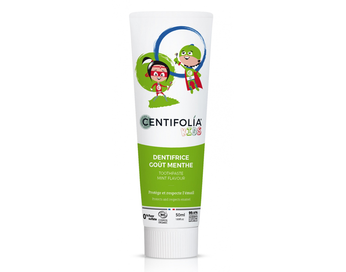 CENTIFOLIA Dentifrice Enfant Menthe - 50ml - Ds 6 ans