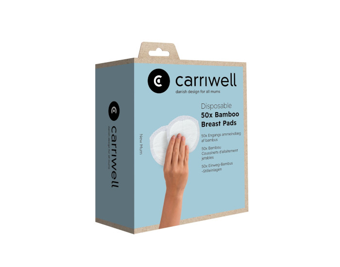 CARRIWELL Coussinets d'allaitement Jetables Bambou - 50 units