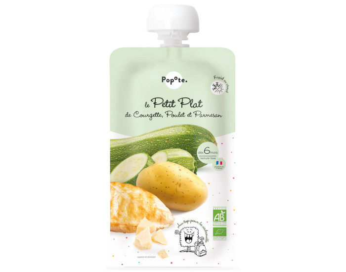 POPOTE Le Petit Plat Courgette Poulet Parmesan - 180g - Ds 6 mois