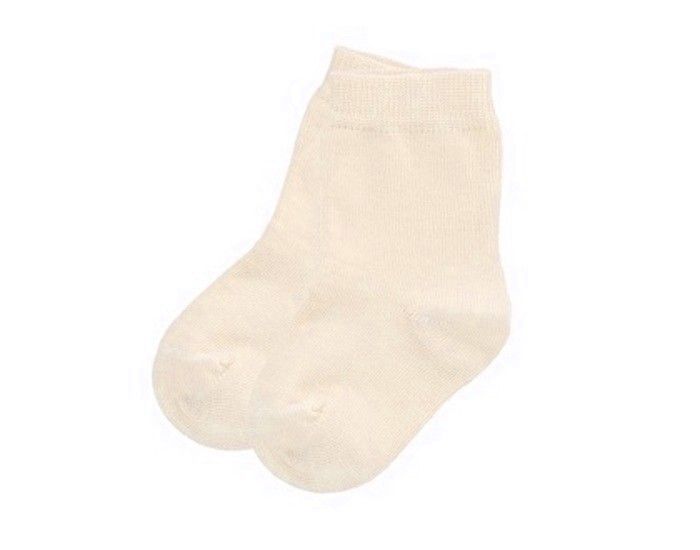 IOBIO Chaussettes en Coton Bio Bb et Enfant cru