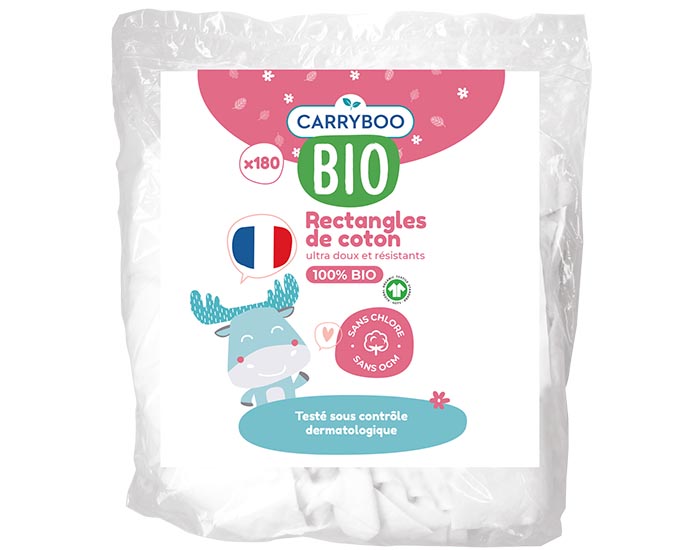 CARRYBOO Family Pads en Coton Bio - 180 Units 1x180