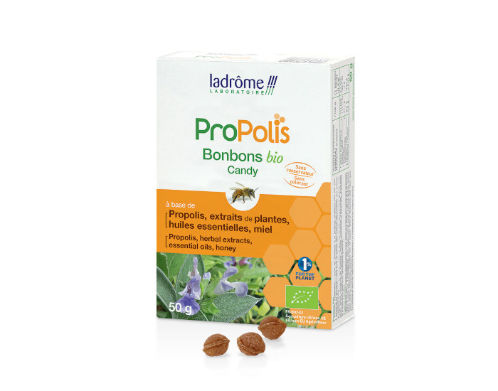 LADROME Bonbons Propolis Echinace - 50 g