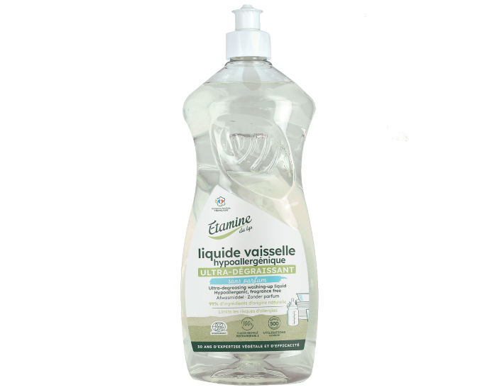 ETAMINE DU LYS Liquide Vaisselle Hypoallergnique Sans Parfum 1 litre