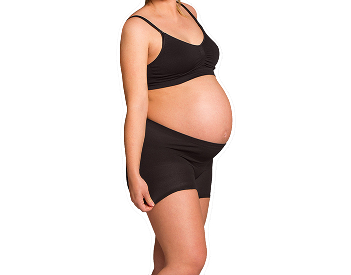 CARRIWELL Culotte de Grossesse et Post Partum Sans Couture - Noir - TU - Lot de 2 (1)