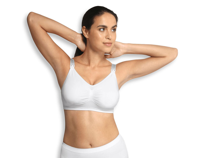 CARRIWELL Soutien-Gorge d'Allaitement Carri Gel - Armatures Gel - Blanc L (1)
