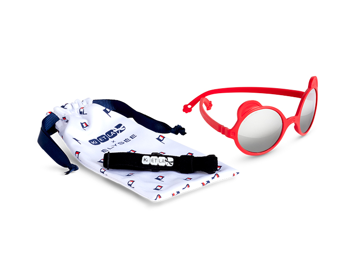 KI ET LA Lunettes de Soleil Bb Ourson - 2-4 ans Rouge (2)