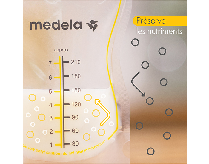 MEDELA Sachets de Conservation pour Lait Maternel 25 x 210ml (4)