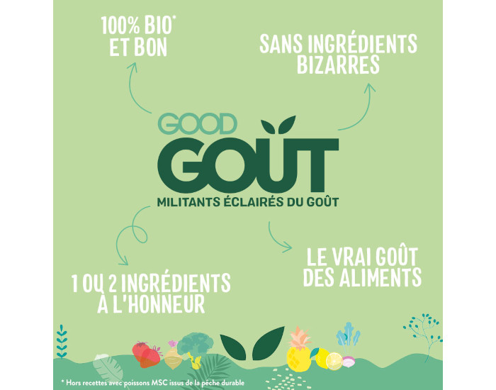 GOOD GOUT Gourde de Fruit pour Bb 120 g - Poire Clmentine - Ds 4 mois (4)