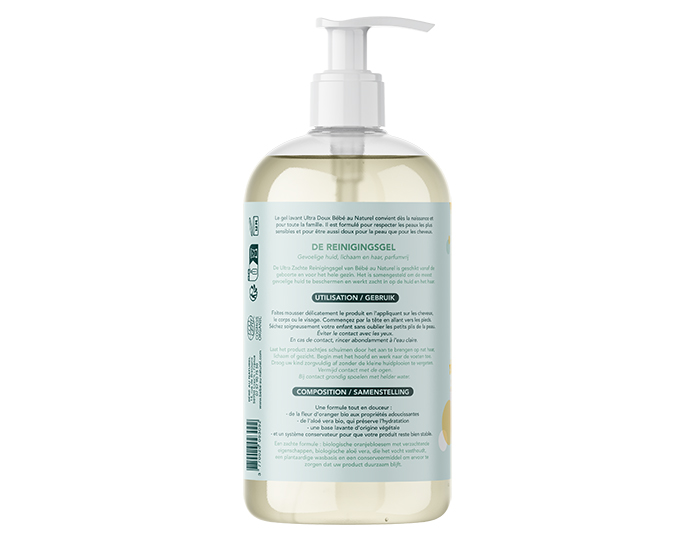 BEBE AU NATUREL Gel Lavant  l'Aloe Vera Corps et Cheveux - 490 ml (2)