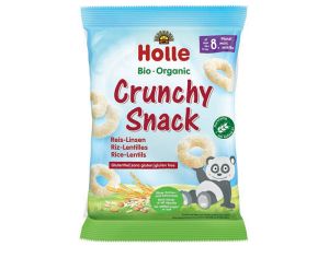 HOLLE Crunchy Snack Riz Lentilles - 25 g - Ds 8 mois