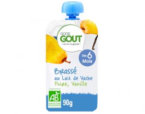 GOOD GOUT Gourde Brass Poire Vanille - 90g - Ds 6 mois