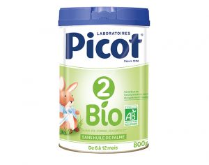 PICOT Lait de Suite 2 Bio - De 6  12 mois - 800g