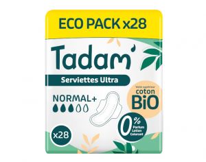 TADAM Ecopack Serviettes avec Ailettes Normal +