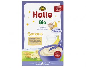 HOLLE Crales Lait  la Banane - 250g - Ds 6 mois