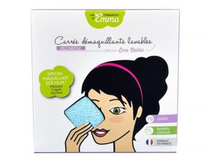 LES TENDANCES D'EMMA 10 Carrs Dmaquillants Lavables - Bambou Couleur