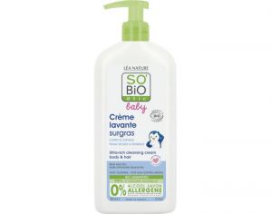 SO'BIO TIC Baby Crme Lavante Surgras Corps et Cheveux - 500 ml
