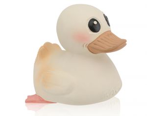 HEVEA Canard Kawan Mini en Caoutchouc Naturel 3 en 1 - Ds la Naissance Blanc