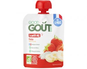 GOOD GOUT Gourde Petit Dj Fraise - Ds 6 mois - 70 g