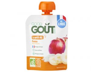 GOOD GOUT Gourde Petit Dj Pomme - Ds 6 mois - 70 g