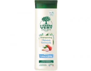 L'ARBRE VERT BIEN-TRE Shampooing Cheveux Normaux - Coton et Litchi - 250 ml