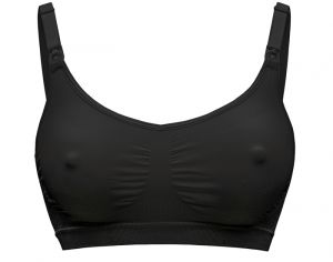MEDELA Soutien-Gorge de Grossesse et d'Allaitement Respirant Keep Cool - Noir