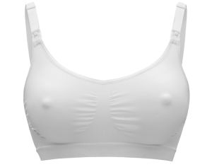 MEDELA Soutien-Gorge de Grossesse et d'Allaitement Respirant Keep Cool - Blanc