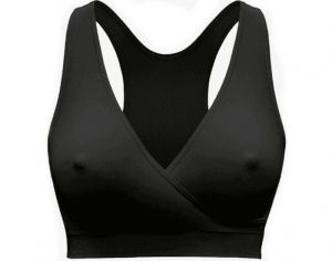 MEDELA Brassire de Nuit de Grossesse et d'Allaitement Respirante Keep Cool - Noir L