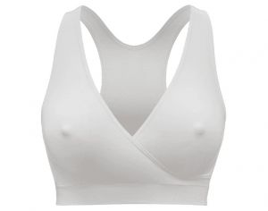 MEDELA Brassire de Nuit de Grossesse et d'Allaitement Respirante Keep Cool - Blanc S