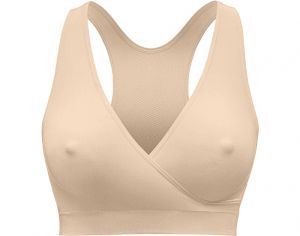 MEDELA Brassire de Nuit de Grossesse et d'Allaitement Respirante Keep Cool - Chair S