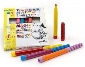 OKONORM Feutres Magiques Couleur - Ds 3 ans 9 couleurs + 1 blanc