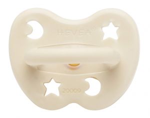 HEVEA Sucette Sym�trique en Caoutchouc Naturel Color� - Milky White