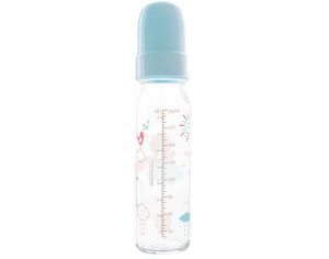 DBB REMOND Biberon Ourson Rgul'Air - 240 ml - Ttine Silicone Bleu azur